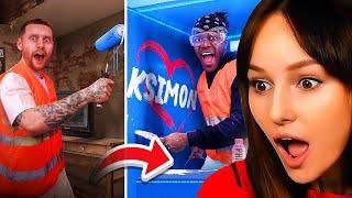 Freya Reacts to SIDEMEN EXTREME HOME MAKEOVER
