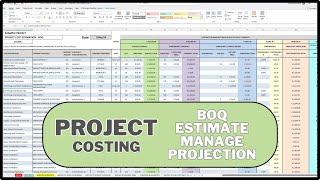PROJECT BUDGET COST MANAGEMENT EXCEL TEMPLATE - FULL TUTORIAL