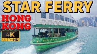 Hong Kong Star Ferry Ride 4K - Full Ride Crossing The Harbour 50 Places Of A Life Time
