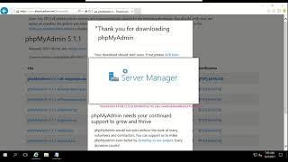 Install PhpMyAdmin - Windows Server 2016 (IIS)