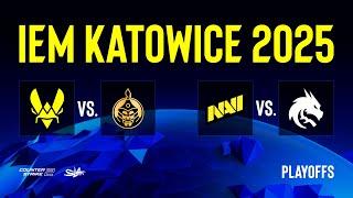 Day 2 | IEM Katowice 2025 Playoffs | КРИВОЙ ЭФИР