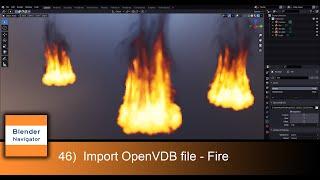 46) How to Import OpenVDB file to Blender