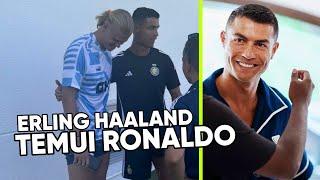 HAALAND BERTEMU CRISTIANO RONALDO, TANDA GABUNG AL-NASSR?