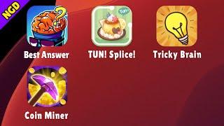 Best Answer: IQ Test, TUN! Splice!, Tricky Brain-Puzzle Game, Coin Miner | New Games Daily