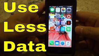 How To Use Less Data On Your iPhone-EASY Trick