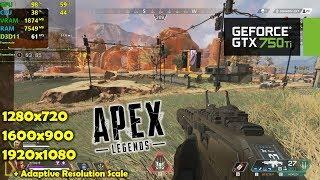 GTX 750 Ti | Apex Legends - 1080p, 900p & 720p - Adaptive Resolution Tested!