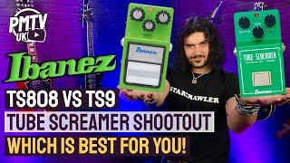 Ibanez TS9 vs TS808 Tube Screamer Shootout! - The Differences Between These 2 ICONIC Overdrives!