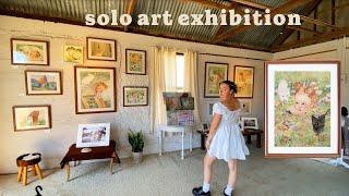 Independently financing and curating my own solo art exhibition 