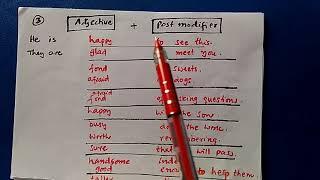 Adjective Phrase -Its Forms