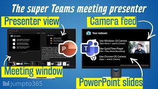 How to see PowerPoint presenter view when sharing your slides and video in a Microsoft Teams meeting