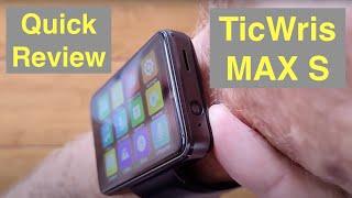 TICWRIS MAX S (Smaller MAX) 2.4 Screen 2000mAh Dual Camera 4G 3G+32G Smartwatch: Quick Overview