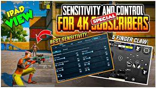 UPDATE 3.2 ZERO RECOIL SENSITIVITY SETTING & 5 FINGER CONTROL CODE  SPECIAL FOR 4K SUBSCRIBERS