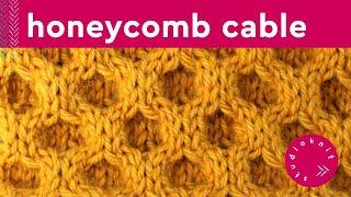 Honeycomb Cable Stitch Knitting Pattern