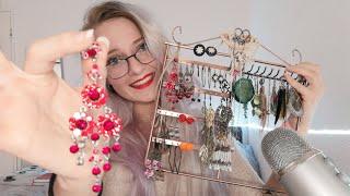 ASMR | My Earring Collection (tapping, fidgeting, mouth sounds)