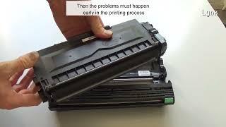 Laser Printer problems: How to identify which is the faulty component (Stop Test)