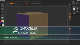 ZBrush ZModeler Point Actions - Point Stitch