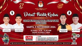  LIVE DEBAT KEDUA PILKADA TUBAN 2024, Duel Pasangan Riyadi Wafi Melawan Pasangan Lindra Joko