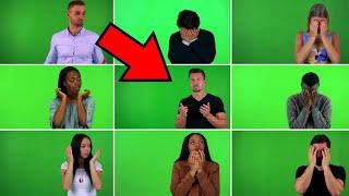 Compilation people Green screen - people Chroma key no Copyright