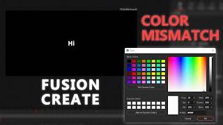 How to fix COLOR MISMATCH for FUSION items in DaVinci Resolve (ACES)