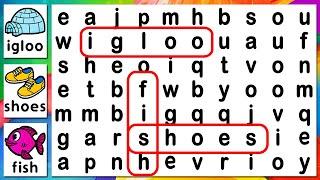 Spell and Find the Hidden Words (Word Search for Kids)