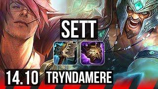 SETT vs TRYNDAMERE (TOP) | 6 solo kills, 44k DMG, Godlike, 12/3/4 | EUW Master | 14.10