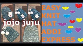 HOW TO KNIT A EASY BEANIE | ADDI EXPRESS