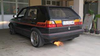 Golf 2 GTI 16v Sound flames