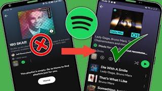 Spotify Mod Apk Not Working (New2025) | Fix Spotify Playlist Empty Problem