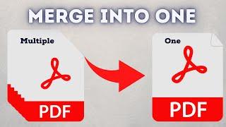 How To Combine  Pdf Files  Into One | Merge Multiple Pdf Files Into One Pdf File