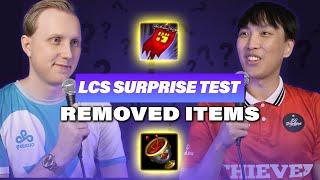 Can LCS pros name REMOVED LEAGUE OF LEGENDS ITEMS? - LCS Surprise Test