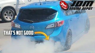 Mazdaspeed3 Gets New JDM Engine From JDM Depot ( But Its Already Blown )