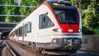 TSW 2: Zwangsbremsung: Überraschung im FLIRT | S-Bahn Zentralschweiz | Train Sim World 2