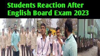 Students Reaction after Class 12th English Board Exam | #exam #physics #boardexam2023 | After Exam