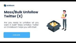 Mass Unfollow Twitter - Bulk Unfollow Multiple Twitter / X Accounts At Once! #unfollow #twitter