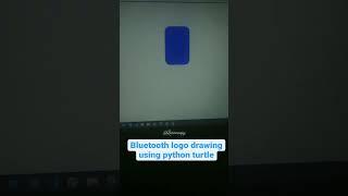 Bluetooth Logo Drawing in Python Turtle | Instagram Reels | @Learnonpy