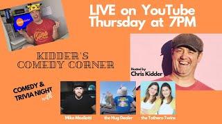 The BEST Comedy Live Show 2020 - Kidder's Comedy Corner LIVE 9/17/2020 - Ep. 26