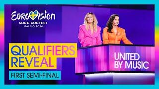 First Semi-Final qualifiers reveal | Eurovision 2024 | #UnitedByMusic 