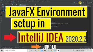 How to setup JavaFX Environment in IntelliJ IDEA 2020 with JDK 11.0 or later version?