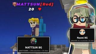 MATTSUN BG And Naomi BG Playing in Bedwars!!  [Blockman Go]