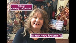 Living it Country Home Decor Tag!