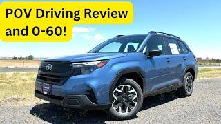 2025 Subaru Forester BASE | Driving Review and 0-60