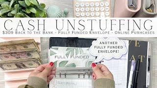 Cash Unstuffing & Condensing | Online & Debit Card Purchases $309 Back to the Bank