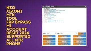 Unlock Tool 2024 _ NZO Xiaomi MTK tool _ Samsung FRP Tool _ New unlock Tool _ Latest Unlock Tool