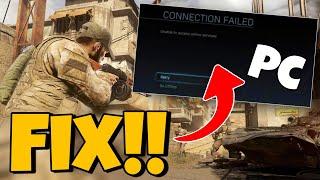 How to fix call of duty warzone connection failed on pc | unable to access online services