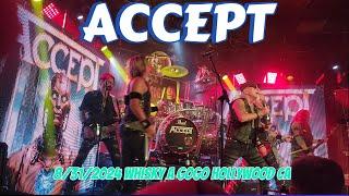 ACCEPT 8/31/2024 FULL SHOW WHISKY A GOGO HOLLYWOOD CA 2024