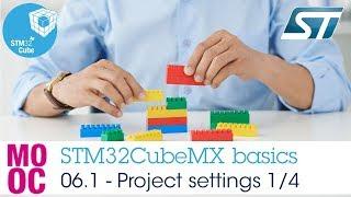 STM32CubeMX basics: 06.1 STM32CubeMX project settings - STM32Cube firmware library package