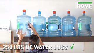 5 x 50lbs Water Jugs vs Floating Shelf