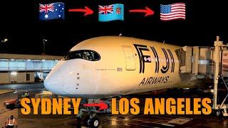 BACK TO THE USA!  Sydney to Los Angeles  Fiji airways  Airbus A350-941 | FLIGHT REPORT (# 144)