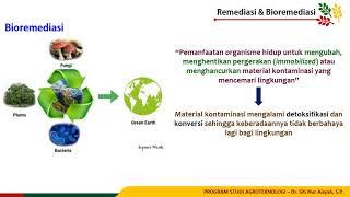 Pertemuan ke 7 Part 1 Konsep Dasar Bioremediasi