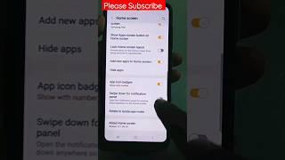 Open Notification panel by swiping down anywhere on the homescreen #shorts #samsung #Notification